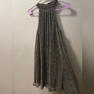 Nine West Shimmery Halter Swing Shift Dress